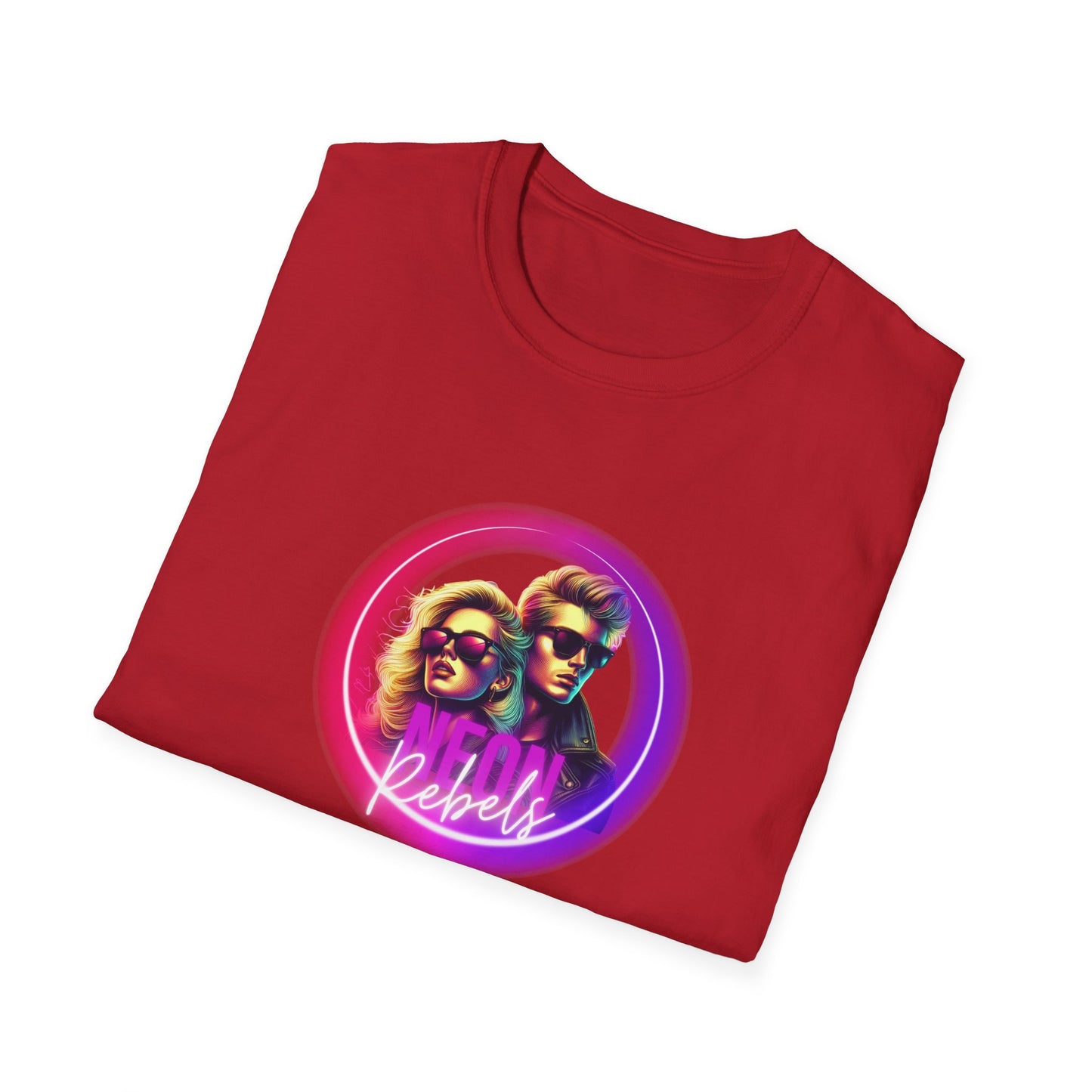 Retro Vibe Unisex Softstyle T-Shirt - Neon Rebel Design