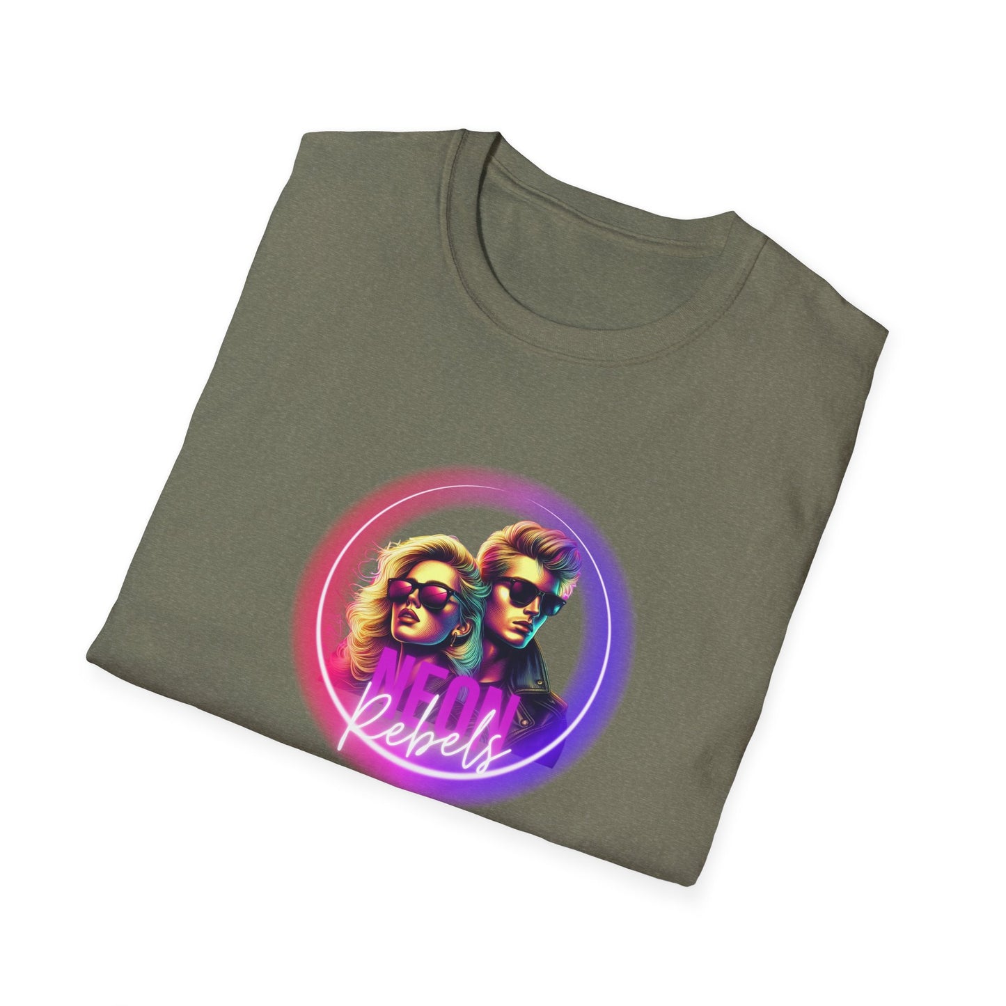 Retro Vibe Unisex Softstyle T-Shirt - Neon Rebel Design