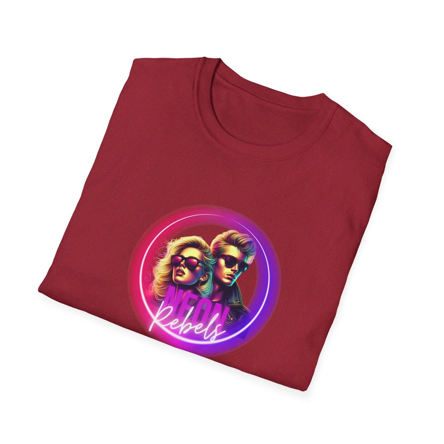 Retro Vibe Unisex Softstyle T-Shirt - Neon Rebel Design