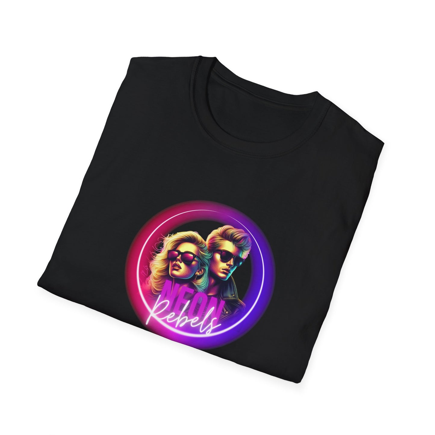 Retro Vibe Unisex Softstyle T-Shirt - Neon Rebel Design