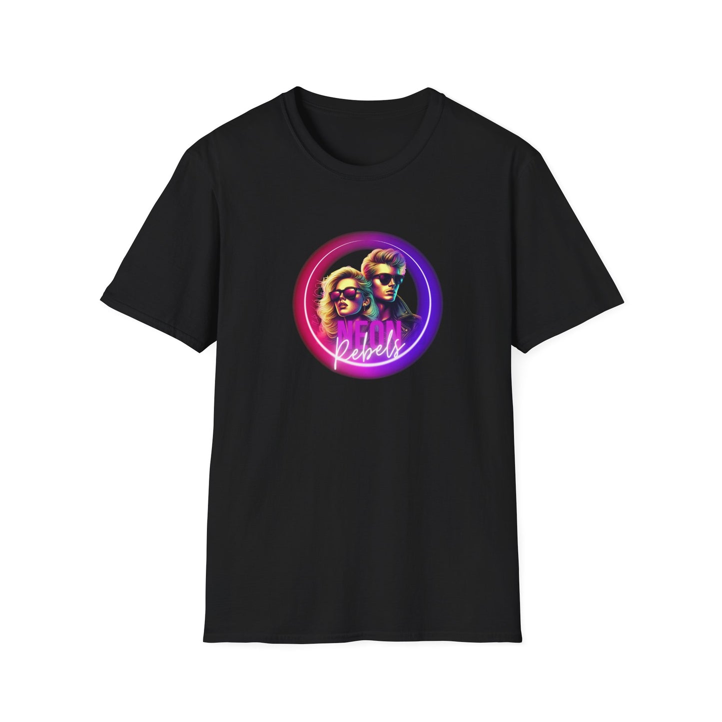 Retro Vibe Unisex Softstyle T-Shirt - Neon Rebel Design