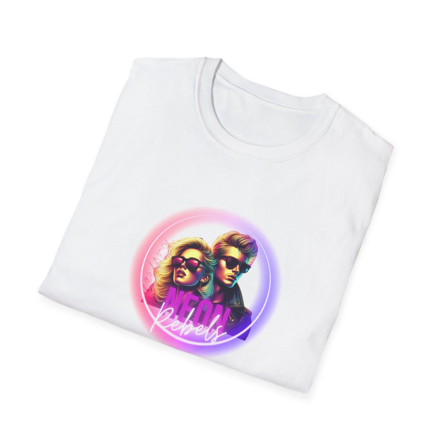 Retro Vibe Unisex Softstyle T-Shirt - Neon Rebel Design