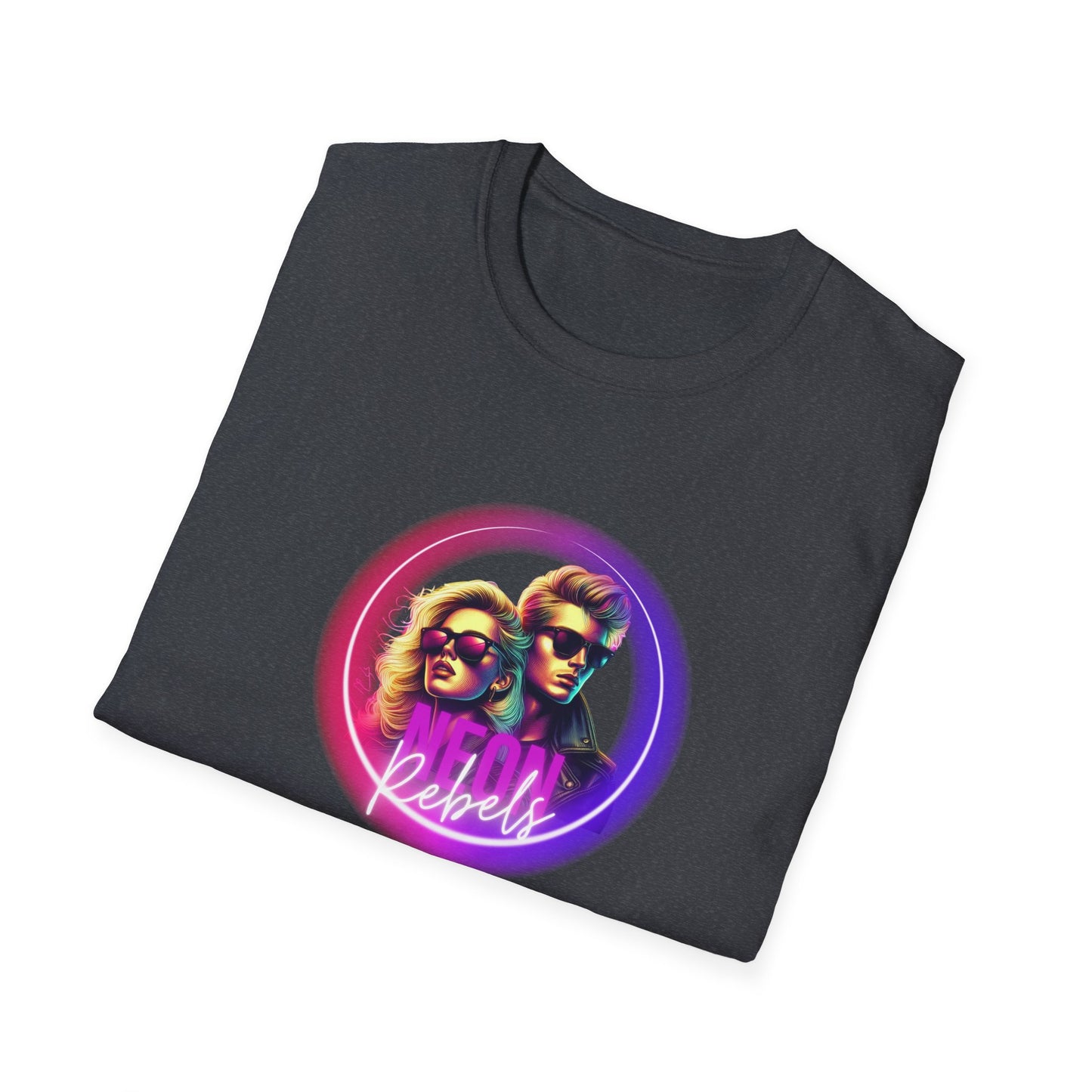 Retro Vibe Unisex Softstyle T-Shirt - Neon Rebel Design