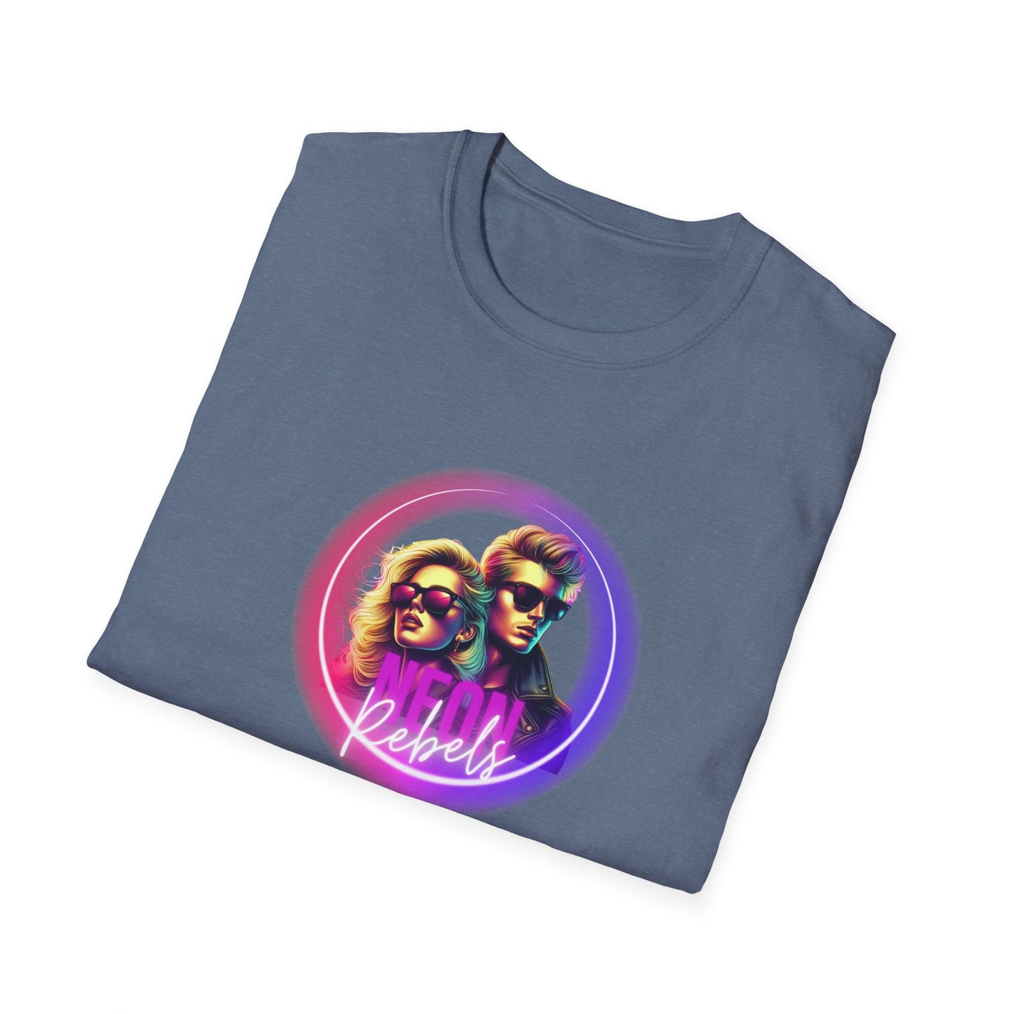 Retro Vibe Unisex Softstyle T-Shirt - Neon Rebel Design