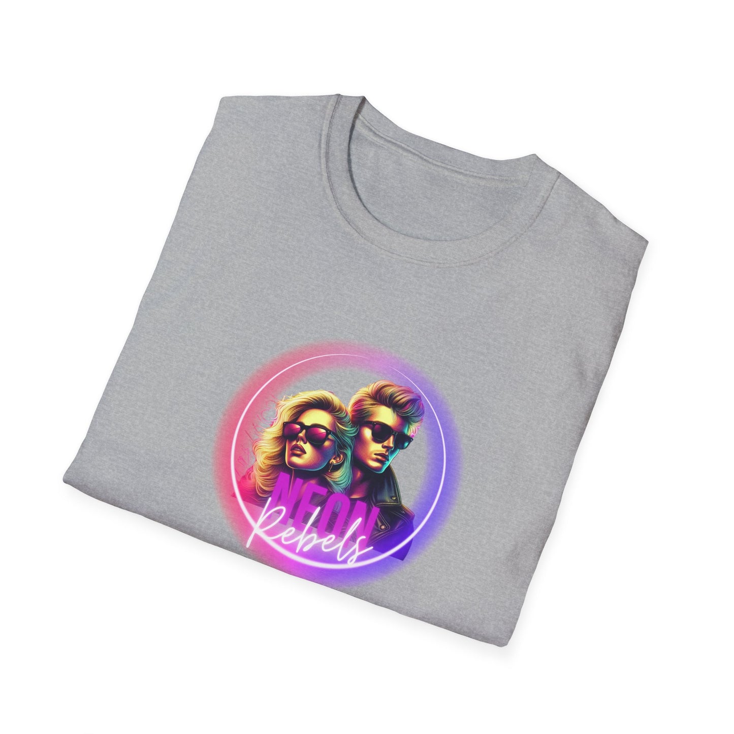 Retro Vibe Unisex Softstyle T-Shirt - Neon Rebel Design